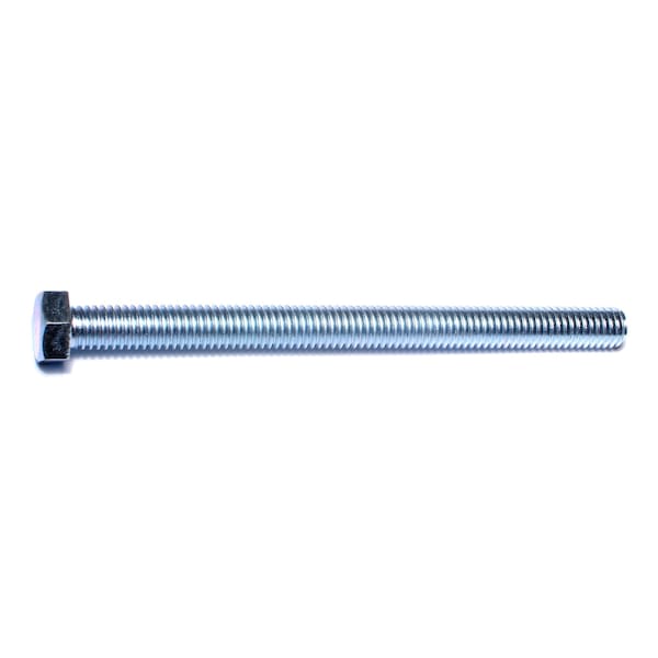 Midwest Fastener 3/8"-16 Hex Head Tap Bolt, Zinc Plated Steel, 5 in L, 8 PK 63346 - main